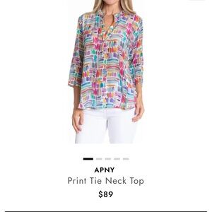 APNY Colorful Abstract Blouse